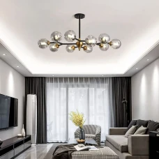 Line.F MD 8023 E27 чорний 1582_2390. Люстра сучасна