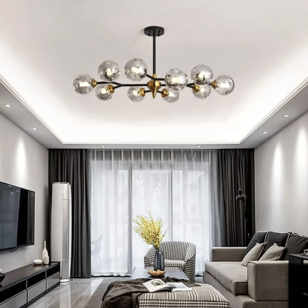 Сучасна люстра Line.F MD 8023 E27 чорний 1582_2390 - Фото 1