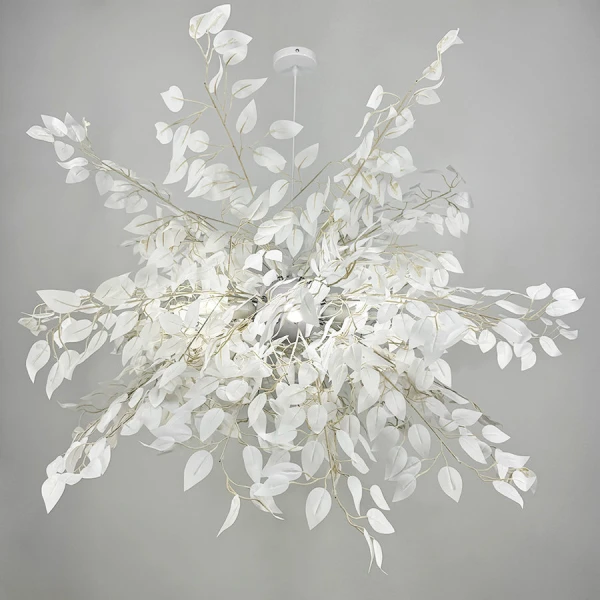 Люстра стельова Line.F MJ 185 E27 білий 3169_6402 - Фото 6