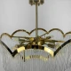 Кришталева люстра Line.F MJ 186 AB E14 латунний 3231_6500