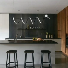 Line.F D 8141 G9;69Вт 3000–4500–6000K чорний 3460_6770. Люстра видовжена