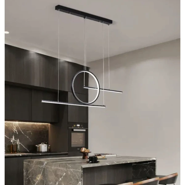 Видовжена люстра Line.F MJ 24 25Вт 3000–4500–6000K чорний 1900_2890 - Фото 1