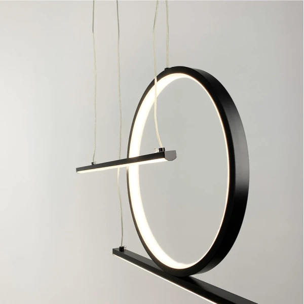 Видовжена люстра Line.F MJ 24 25Вт 3000–4500–6000K чорний 1900_2890 - Фото 8