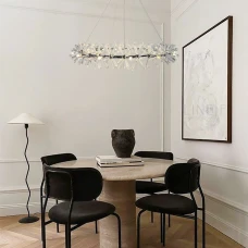 Line.F NO 4 CR G4 сірий (хром) 2977_6137. Люстра кришталева