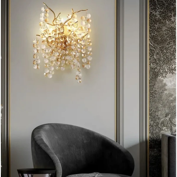 Настінний світильник (бра) Line.F G9 золотий 1307_2033 - Фото 9