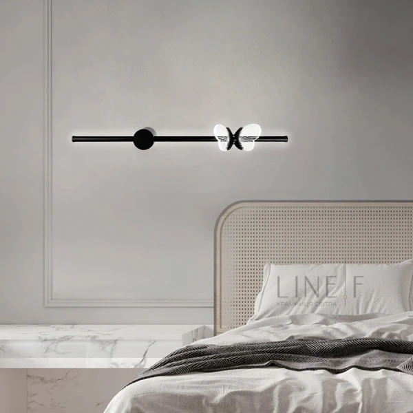 Лінійне бра Line.F C 18 BK 9Вт 4000K чорний 3565_6884 - Фото 1