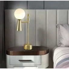 Line.F YG 8006 GD GU10 золотий 489_713. Настільна лампа декоративна