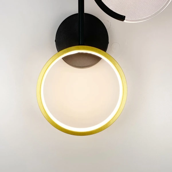 Настінний світильник (бра) Line.F YG 803 8Вт 3000–4500–6000K чорний 1850_2789 - Фото 6