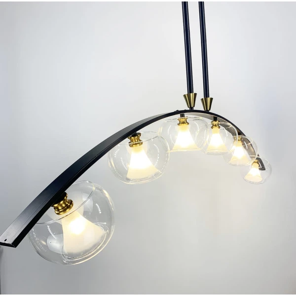 Видовжена люстра Line.F G9 чорний 1394_2146 - Фото 6