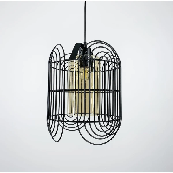Підвісний світильник Line.F 12018 E27 чорний 842_1265 - Фото 4