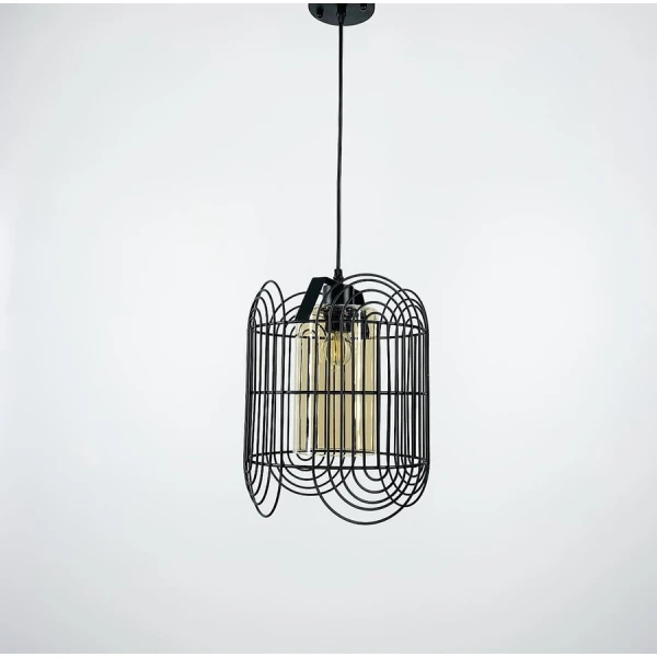 Підвісний світильник Line.F 12018 E27 чорний 842_1265 - Фото 1