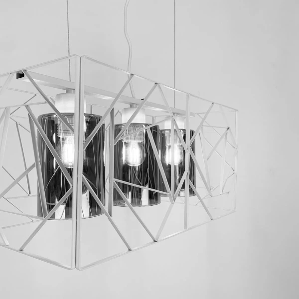 Видовжена люстра Line.F 12120 WT E27 білий 3575_6897 - Фото 5