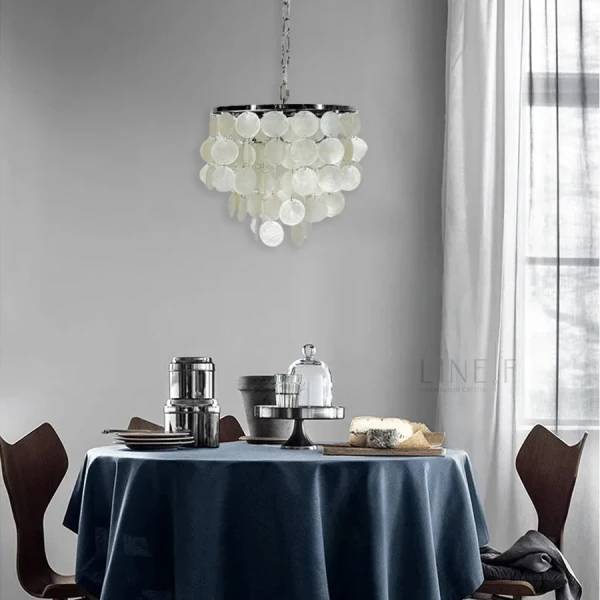 Люстра класична Line.F 1537 CH E14 сірий (хром) 3200_6445 - Фото 1