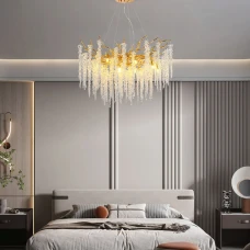 Line.F 33001 GD G9 золотий 3197_6440. Люстра кришталева