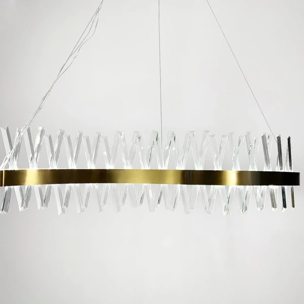 Видовжена люстра Line.F 7006 30Вт 4000K латунний 2028_3135 - Фото 4