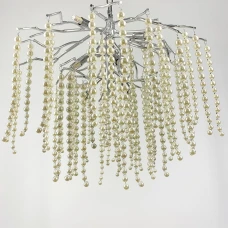 Line.F G9 сірий (хром) 1981_3056. Люстра кришталева