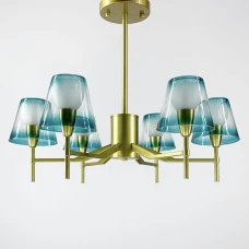 Line.F E14 золотий 1320_2059. Класична люстра