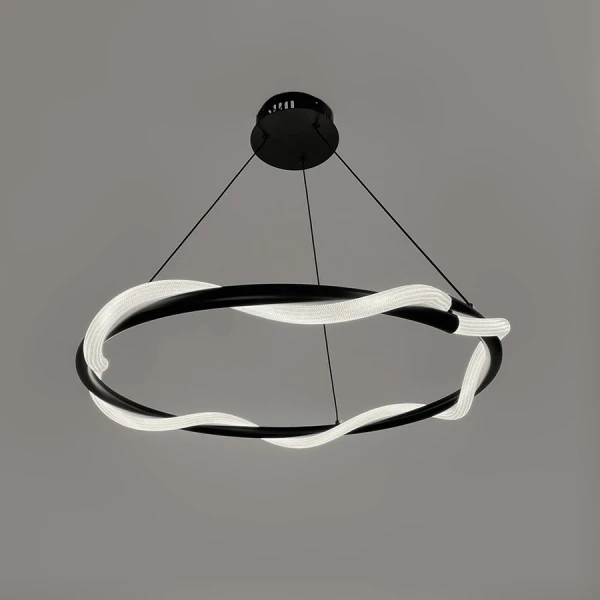 Світлодіодна люстра Line.F JU 25 57Вт чорний 4194_7562 - Фото 4