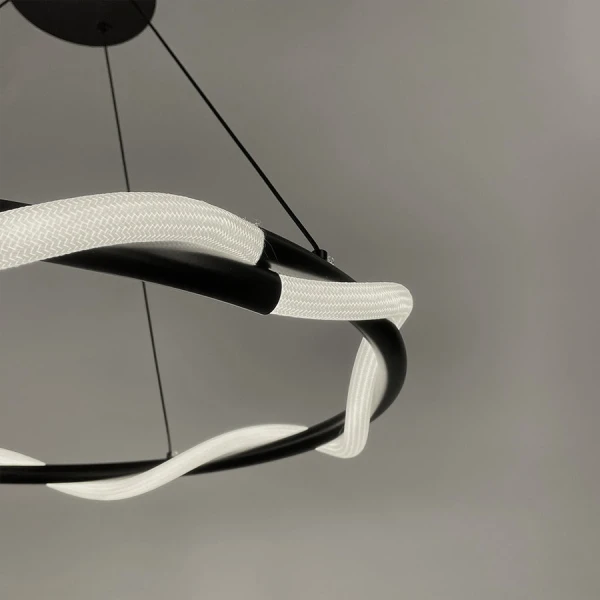 Світлодіодна люстра Line.F JU 25 57Вт чорний 4194_7562 - Фото 2