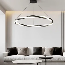 Line.F JU 25 57Вт чорний 4194_7562. Люстра світлодіодна