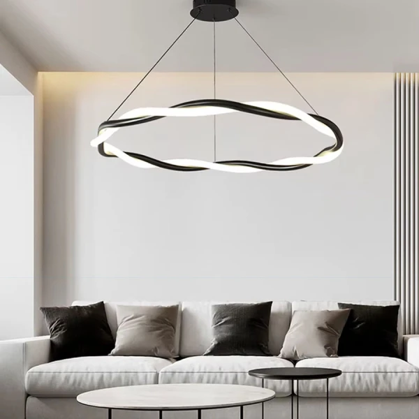 Світлодіодна люстра Line.F JU 25 57Вт чорний 4194_7562 - Фото 1