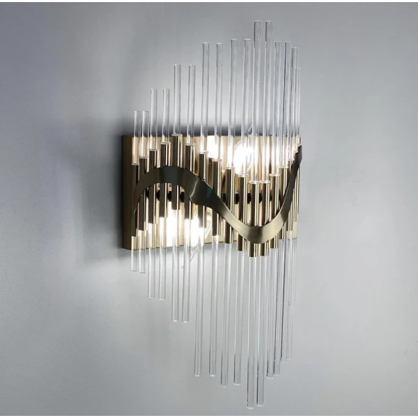 Настінний світильник (бра) Line.F MD 8089 E14 бронзовий 653_909 - Фото 2