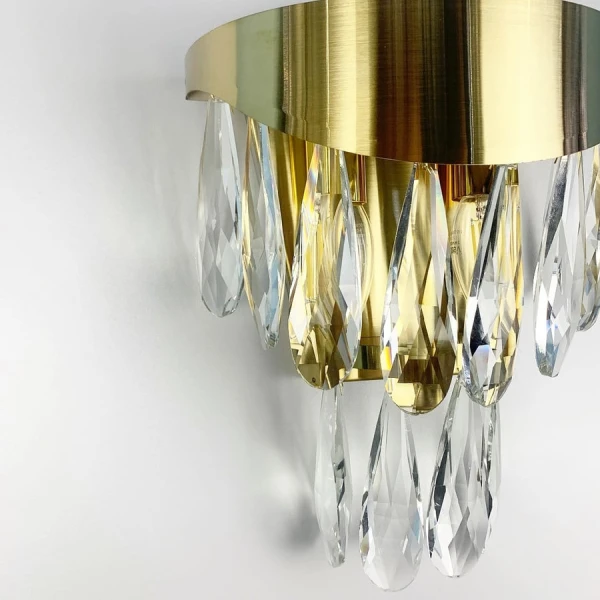 Настінний світильник (бра) Line.F MD 9132 E14 латунний 1930_2946 - Фото 2