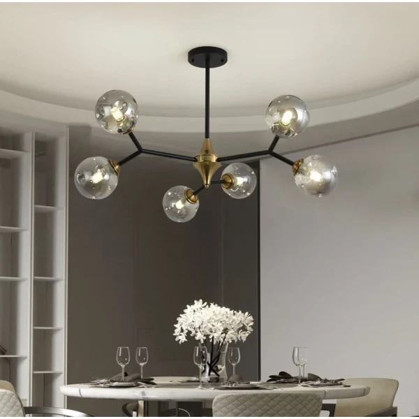 Сучасна люстра Line.F MD 8023 E27 чорний 1581_2387 - Фото 1