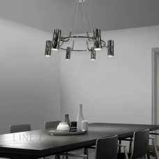 Line.F MJ 129 GU10 сірий (хром) 3293_6583. Люстра підвісна