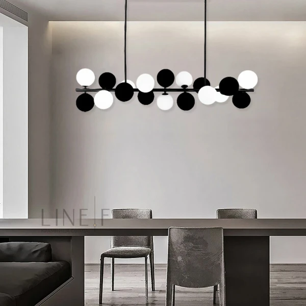 Видовжена люстра Line.F G9 чорний 3257_6537 - Фото 1