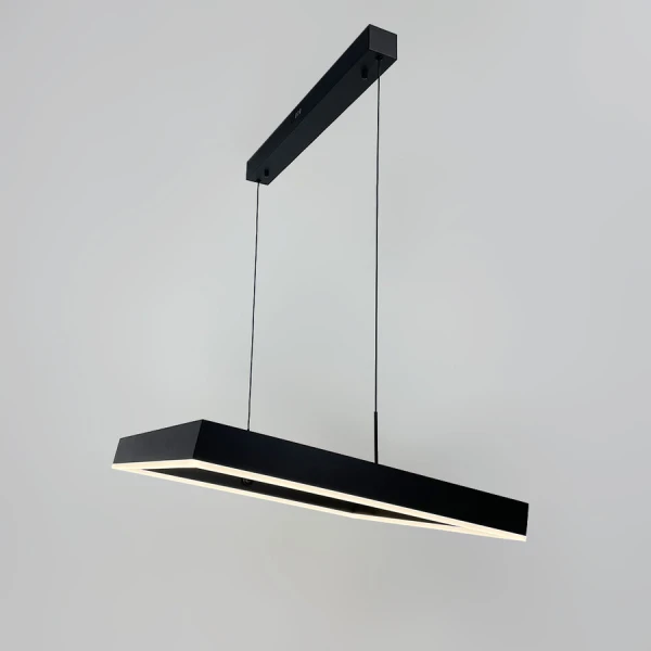 Світлодіодна люстра Line.F MJ 222 30Вт 3000–4500–6000K чорний 3953_7316 - Фото 4