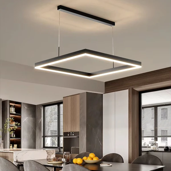 Світлодіодна люстра Line.F MJ 222 30Вт 3000–4500–6000K чорний 3953_7316 - Фото 1