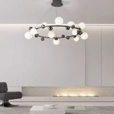 Line.F MJ 295 G9 графітовий 3899_7262. Люстра сучасна