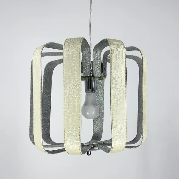 Підвісна люстра Line.F E27 сірий (хром) 3103_6328 - Фото 4