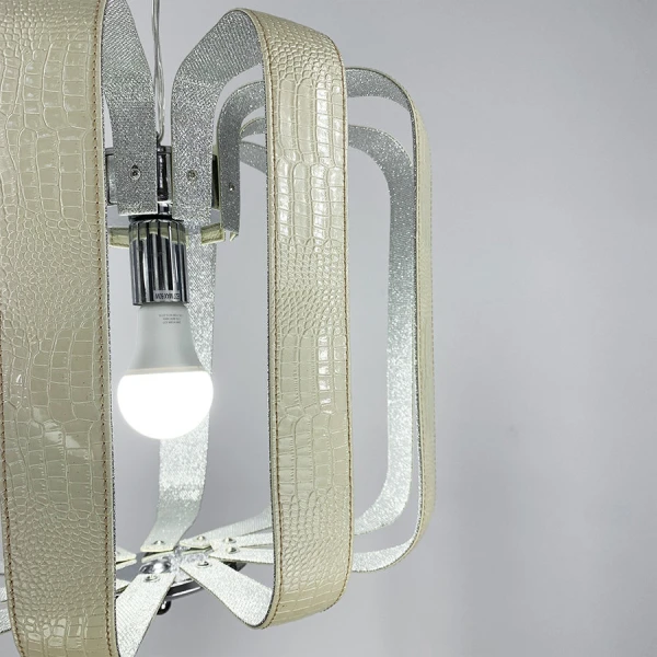 Підвісна люстра Line.F E27 сірий (хром) 3103_6328 - Фото 2