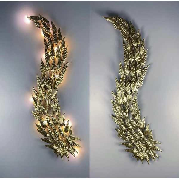 Настінний світильник (бра) Line.F G9 золотий 426_605 - Фото 6