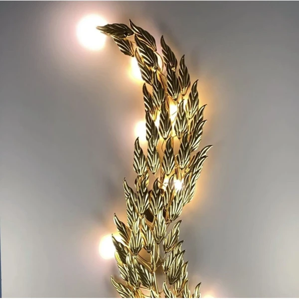 Настінний світильник (бра) Line.F G9 золотий 426_605 - Фото 3