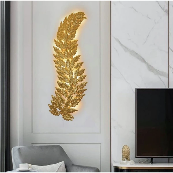 Настінний світильник (бра) Line.F G9 золотий 426_605 - Фото 1