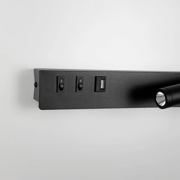 Бра спрямованого світла Line.F WJ 028/2 8Вт 4000K чорний 4066_7433 - Фото 6