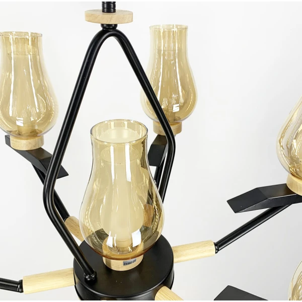 Люстра класична Line.F E14 чорний 1516_2273 - Фото 6