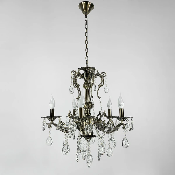 Люстра свічка Line.F 11549 E14 бронзовий 3106_6331 - Фото 6