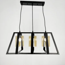 Line.F 11806/3 E27 чорний 3399_6699. Люстра видовжена