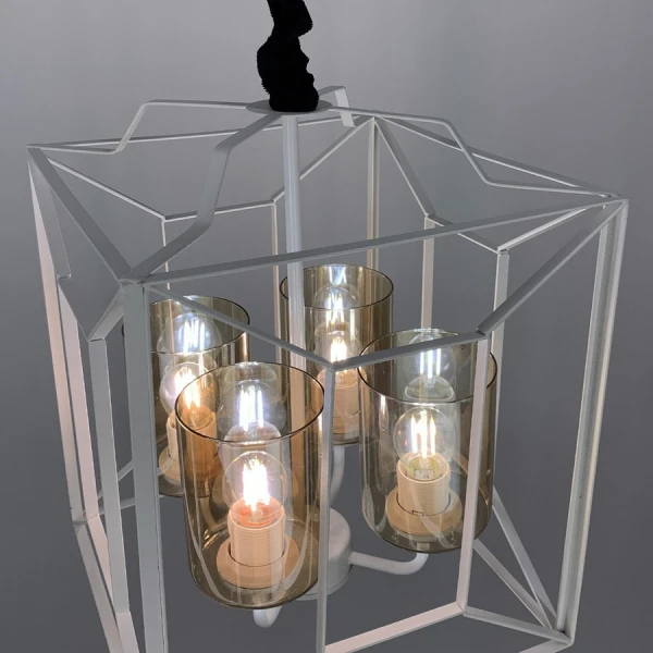 Підвісна люстра Line.F 11895/4 E27 білий 2340_3735 - Фото 3