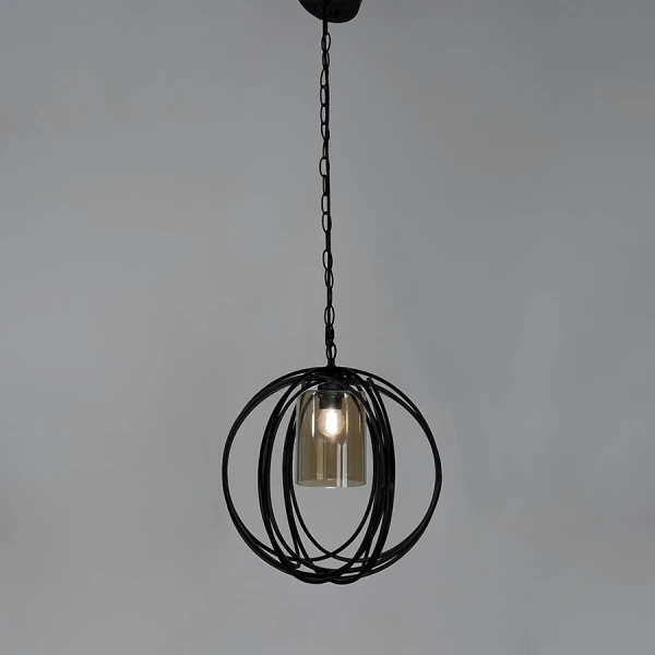 Підвісний світильник Line.F 12572/1 E27 чорний 2380_3834 - Фото 4