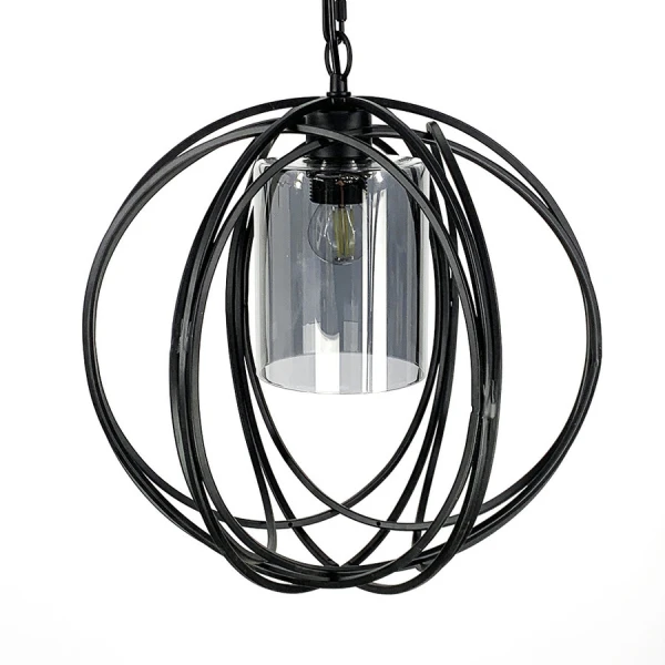 Підвісний світильник Line.F 12572/1 E27 чорний 2380_3834 - Фото 3