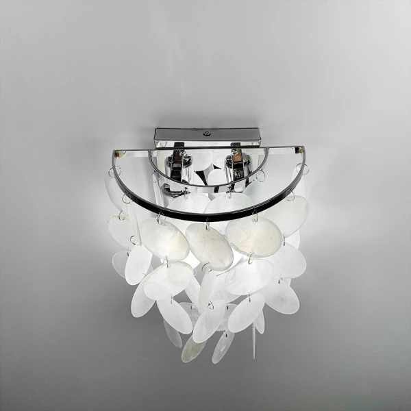 Настінний світильник (бра) Line.F 1537 CH E14 сірий (хром) 3201_6446 - Фото 7