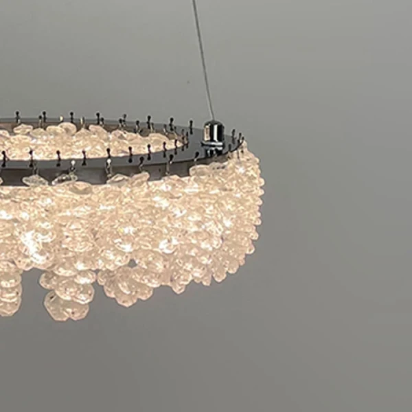 Кришталева люстра Line.F 33038 60Вт 3000–4500–6000K сірий (хром) 4077_7444 - Фото 2