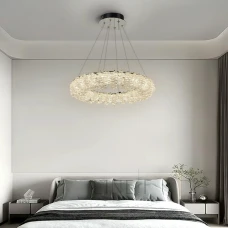 Line.F 33038 60Вт 3000–4500–6000K сірий (хром) 4077_7444. Люстра кришталева