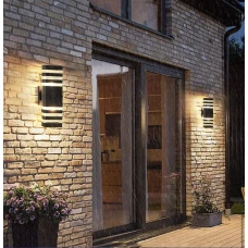 Line.F 8024 E27 чорний 1621_2459. Світильник фасадний