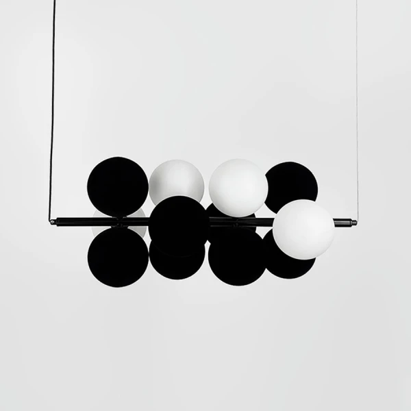 Сучасна люстра Line.F S 016/12 G9 чорний 4014_7380 - Фото 4